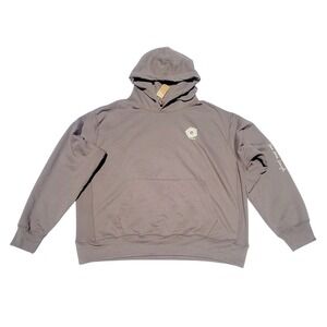 Natural Life Soul Happy Surf Van Hoodie Men XXL Brown Graphic Pullover H39